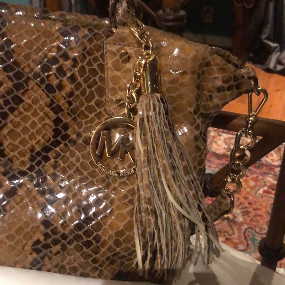 Michael Kors leather python handbag - Picture 5 of 9